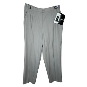 Part One Petites 90s Women's Size 16 Adjustable‎ Waist Gray Dress Pants NWT